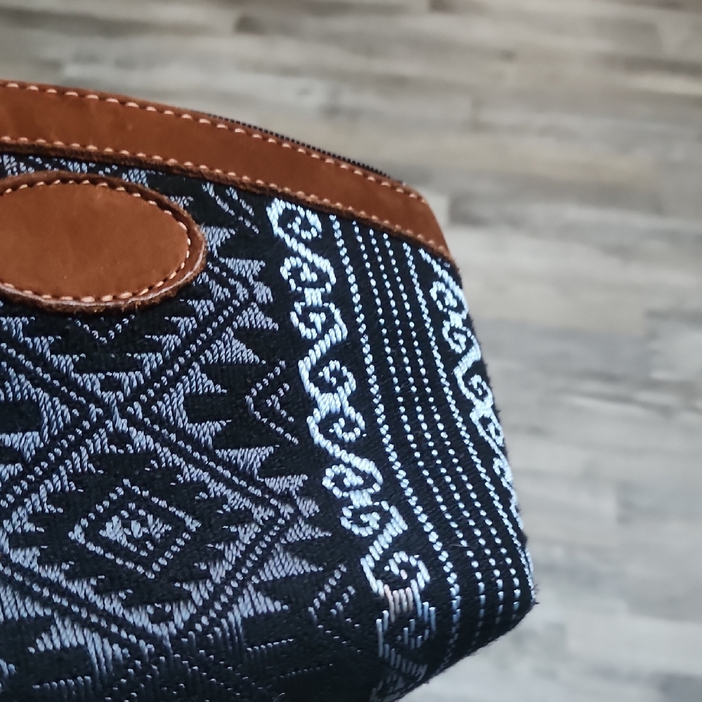Brown and Black Patterned Women's Bag - Picture 4 of 4